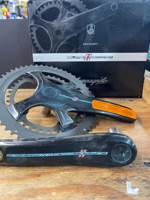 Juego de bielas Campagnolo Super Record Carbon 11 velocidades 172,5 mm 50/34 - TOTALMENTE NUEVAS EN CAJA Foto 1 de 2