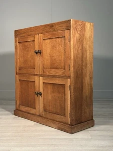 Antique Oak School Cupboard c.1930 - Picture 1 of 13