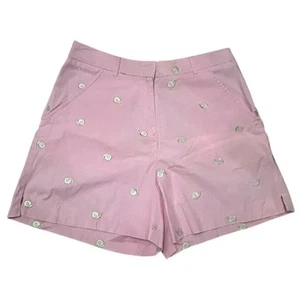 Lilly Pulitzer grün Schnecke rosa Baumwolle Chino Freizeit Sommer Shorts Damengröße 8 - Bild 1 von 5