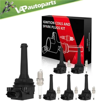 6 para Volvo S80 1999 2000 2001 2,8 L L L6 bobina de encendido y bujía UF341 Foto 1 de 4
