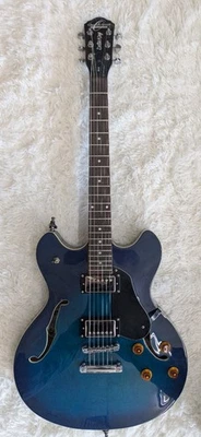 Oscar Schmidt Model OE-30/BL Delta King ES-335 Style Electric Guitar w/Hardshell - Image 1 of 4
