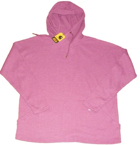 Sudadera con Capucha Térmica Carhartt Para Mujer Pesada Grande 12/14 Magenta Tejido Waffle Nueva con Etiquetas - Imagen 1 de 6