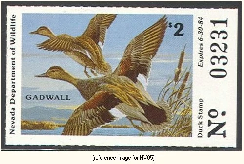 D2K Nevada Duck Stamp 1983 $2.00 no tab - Image 1 of 1