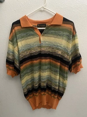 Gianni Valentino Men Collar Shirt (Stripped Regular Fit) - Image 1 of 4