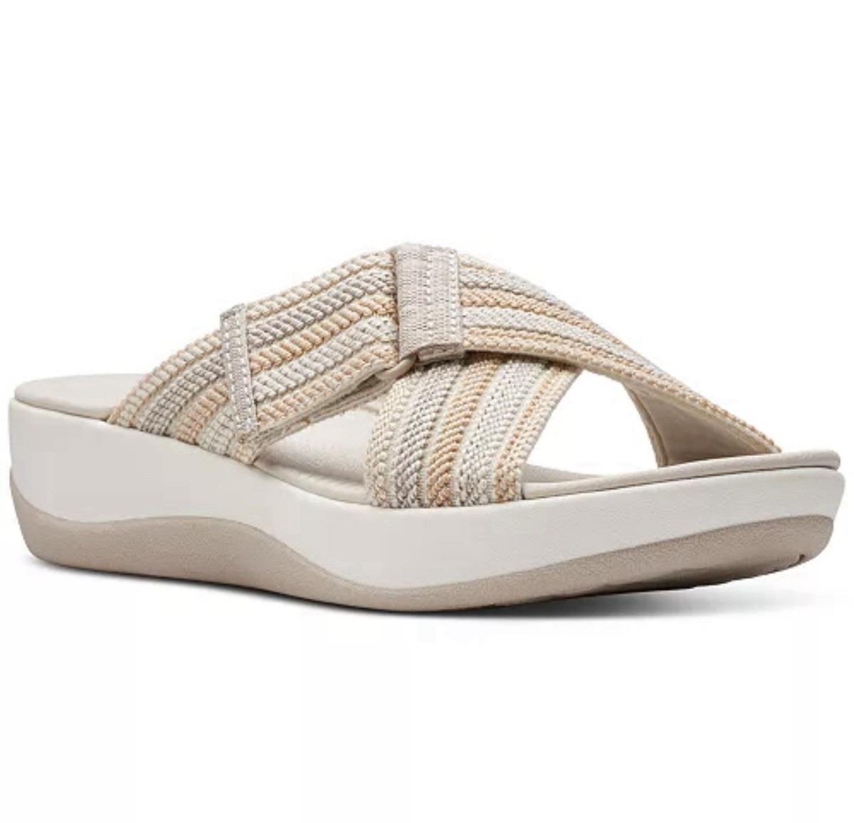 三彩　Clarks Cloudsteppers サンダル グレージュ 三彩 Clarks Cloudsteppers サンダル グレージュ 楽天市場