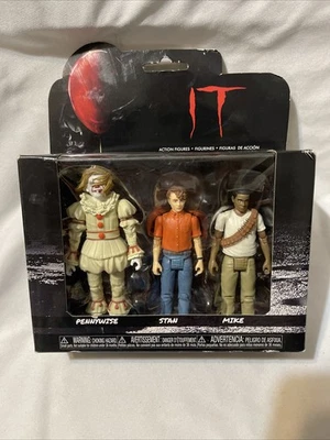 "Juego de 3 figuras de acción Pennywise Stan & Mike 2018 Funko It Movie 3,5"" caja" Foto 1 de 4
