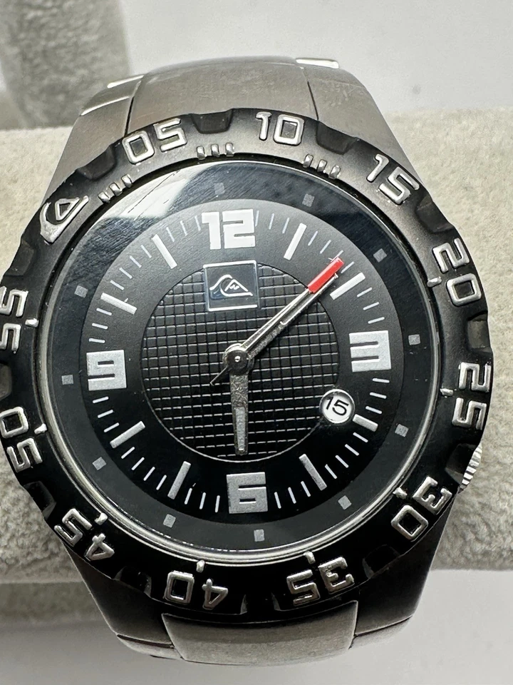 Reloj Hombre Quicksilver Darkslide QWMA011 Batería Nueva 42MM 6.75" Raro L6 Foto 1 de 4