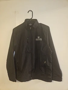 GM Genuine Parts Mens Size Small Black Jacket Full Zip Lightweight Charles River - Picture 1 of 7