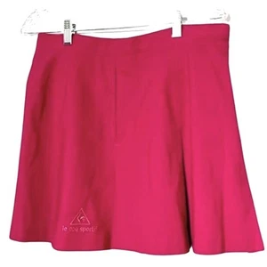 Le Coq Sportif Damenrock Größe 16 Rosa Fuchsia Falten Preppy Seitenreißverschluss Kurz  - Bild 1 von 8