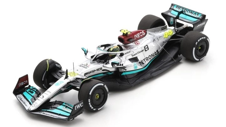 Mercedes AMG W13 E Lewis Hamilton #44 2° GP Francese 2022 S8542 Spark 1/43 F1