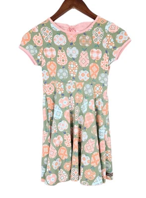 Vestido Matilda Jane Just Imagine Cece Rosa Griego Manzanas Peras Lunares - Talla 8 Foto 1 de 4