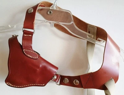 Smith & Wesson Brown Leather Shoulder Holster 31 32 Very Good Condition - Image 1 of 4