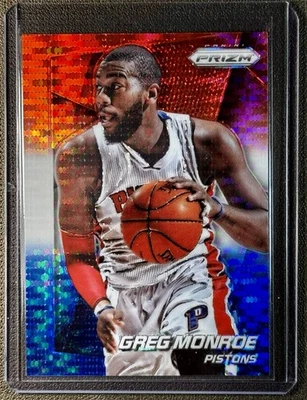 2014-15 Panini Prizm Red White & Blue Pulsar Prizm #103 Greg Monroe Pistons - Image 1 of 2