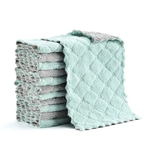Microfiber Cleaning Cloth, Kitchen Towels, Double-Sided Microfiber Towel Lint... - Picture 1 of 7