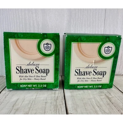 Van Der Hagen Deluxe Shave Soap Aloe Vera & Shea Butter Dry Heavy Beard 2.5 oz - Image 1 of 4