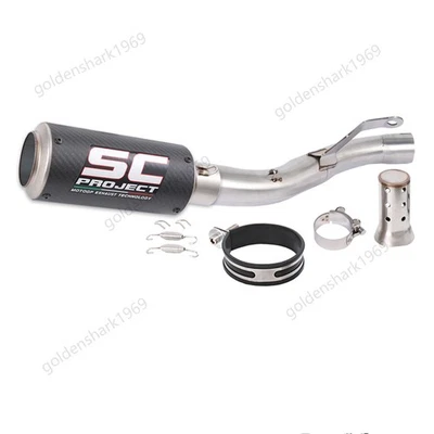 Tubo silenciador medio puntas escape 51 mm para Triumph Speed Triple 1200 RR RS 2021-2025 Foto 1 de 4