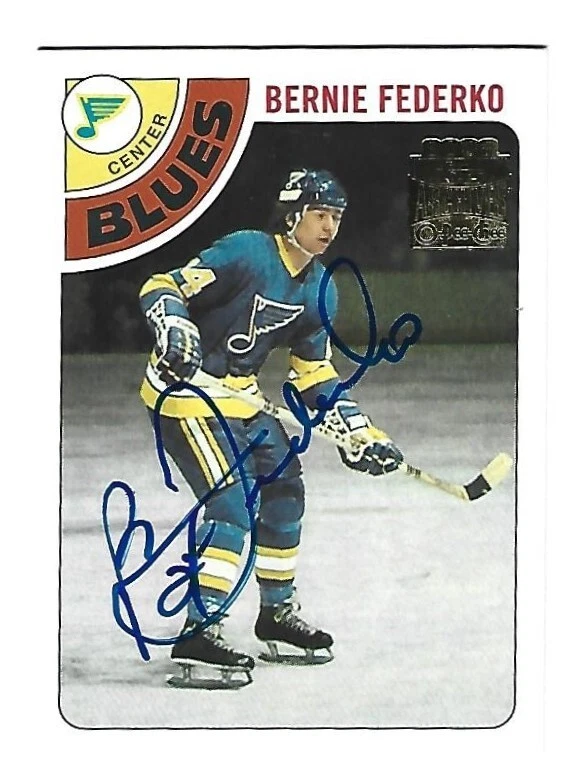 RARE 2002 OPC/TOPPS ARCHIVES #60 BERNIE FEDERKO HOF AUTOGRAPHED CARD MINT+ !!!!! - Image 1 of 1