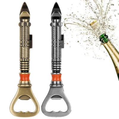 Creative 2-in-1 Bottle Opener and Manual Can Punch Openers Metal Beer Corkscrew - Image 1 of 4