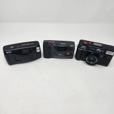Ricoh Film Camera Lot YF-20 Super, YF20, AF-5 For Parts Not working Foto 1 de 4