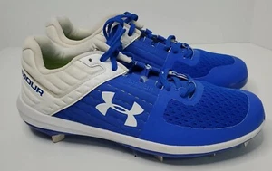 Botines de béisbol de metal Under Armour Yard bajos ST NUEVOS para hombre talla 9 azul UA - Imagen 1 de 14