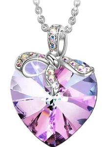 Heart Necklace for Women, with Crystals from Swarovski UK Best Quality - Picture 1 of 1