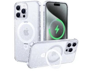 Phone case iPhone 15 Pro Magnetic Ring Stand 16FT Military-Grade Sparkle Glitter - Picture 1 of 2