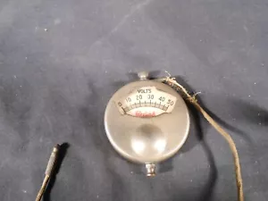 Antique Sterling Pocket Voltmeter Gauge Oct. 3, 1916 - Picture 1 of 2