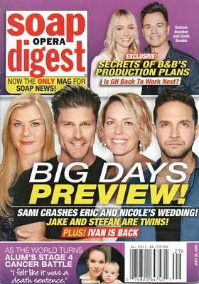 Soap Opera Digest July 20 2020 Days of Our Lives Marnie Schulenburg  - Image 1 of 3