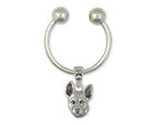 Australian Cattle Dog Key Ring Jewelry Sterling Silver Handmade Dog Key Ring ACD