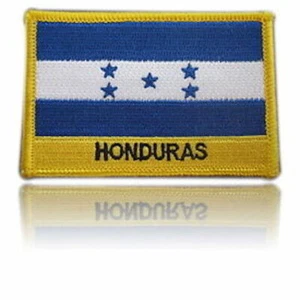 🇭🇳 Honduras Embroidered Flag patch -Iron on or Sew - Picture 1 of 1