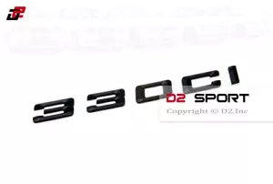 Matte Black Trunk Rear Emblem Badge Letters fit BMW E46 E92 Coupe 3-Series 330Ci - Picture 1 of 2