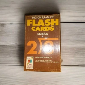 Tarjetas Flash Vintage Milton Bradley Division Grados 3-6 Educación en el Hogar Educativa - Imagen 1 de 12