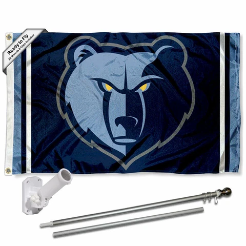 Memphis Grizzlies Grizzly Flag Pole and Bracket Kit Cover