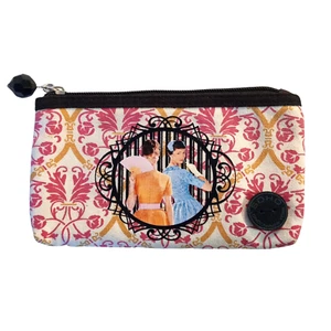 SOHO Cosmetic Makeup Bag Pink & Gold Floral Oriental Design 7 1/2" x 4 1/2" - Picture 1 of 5
