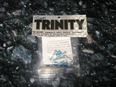 Trinity Pro Shock Bushing Set For Yokomo & HPI Metric Blue Kinwald (4) TK 3045 - Image 1 of 2