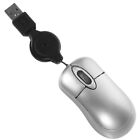  3pcs Mini Compact Travel Optical Mouse Retractable Cord Plug and Play for
