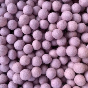 2cm Light Pink Felt Balls ~ Handmade Felt Wool Balls Beads Pom Pom DIY Crafts  - Picture 1 of 2
