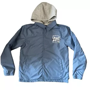 Vans Jacket Youth Boys Large Hoodie Skateboard Snap Button Surf Off The Wall - Picture 1 of 12
