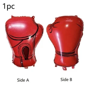 1 Large Boxing Gloves Balloon Kickboxing MMA Birthday Party Decoration Self Seal - Picture 1 of 2