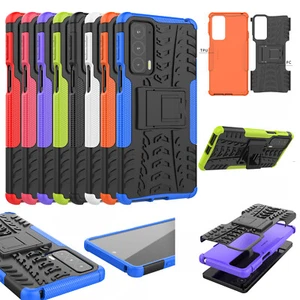 For Moto Edge 20, 2-Layer Shockproof Rugged Hybrid Hard Kick Stand Case + glass - Zdjęcie 1 z 52
