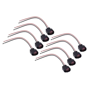 8x EV6 EV14 USCAR Fuel Injector Connector Pigtail Wire fit for Ford new - Picture 1 of 4