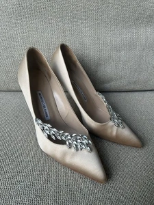Manolo Blahnik Nadira Heels Size 39 - Picture 1 of 7
