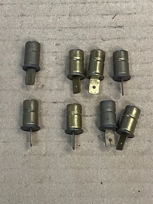 (8) Original VW Push-In Dash Bulb Sockets Instrument Panel Light 1 Prong.  - Image 1 of 4