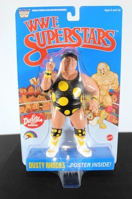 Dusty Rhodes LJN Mattel WWF WWE Superstars Estilo Años 80 Figura Tarjeta Azul NUEVO  Foto 1 de 4