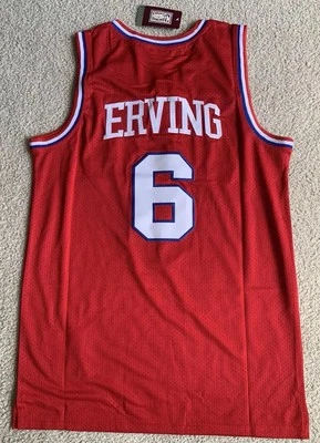 NWT Mitchell & Ness Hardwood Classics Julius Erving Red 76ers Sixers Jersey S - Image 1 of 2