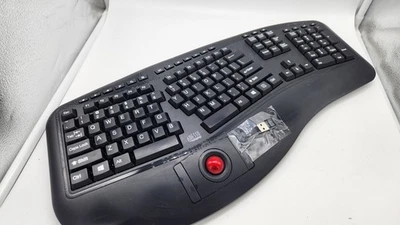 WKB-3500UB Tru-Form 3500, 2.4GHz Wireless Ergonomic Trackball Keyboard - Image 1 of 4