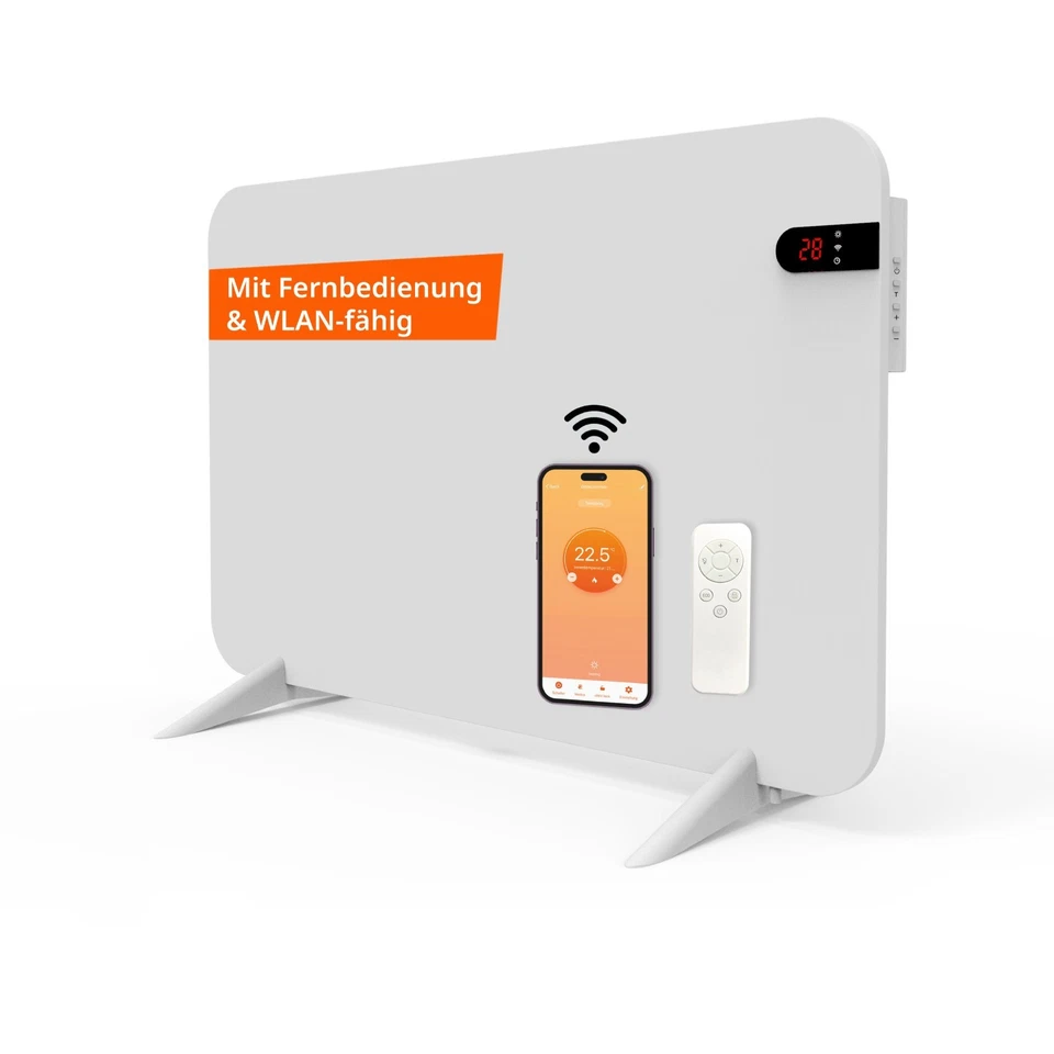 B-Ware - Könighaus Dual-Infrarotheizung - Standgerät/Wandmontage - App/Wifi - Bild 1 von 4