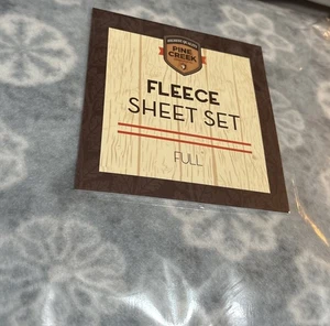 Pine Creek 100% Polyester Flannel Full Sheet Set “SnowDay “New in Packge - Picture 1 of 2