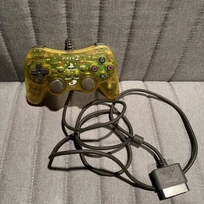Playstation Viper 2 NYKO Yellow/Gold Controller - Untested - Image 1 of 2