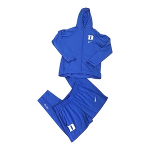 Nike Duke Blue Devils Dri Fit Basketball Hoodie Full Zip Pants Set Size XLarge - Picture 1 of 12